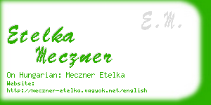 etelka meczner business card